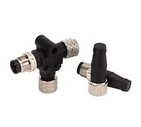 BONKZEBU Connecteur NMEA 2000 T, Terminaison Stable et étanche pour Réseaux Lowrance, 5 Broches, adapté aux Navires et Yachts