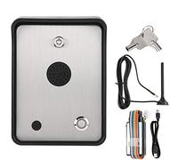 BONKZEBU Contrôleur D'accès D' Audio GSM en Acier Inoxydable, Double Sortie de Relais, Alarme de Panne de Courant, Ouvre-Porte pour Porte de Maison Unique et Système de sécurité de