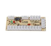BONKZEBU Contrôleur D'encodeur USB, Carte Centrale Noire de Jeu D' avec Boîtier en Cristal Acrylique pour PC, Raspberry P i (En avoir marre)