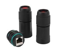 BONKZEBU Coupleur RJ45 étanche 1000 Mbps Adaptateur Ethernet Femelle vers Femelle pour Extension de Câble Cat6A, Connecteur RJ45 vers étanche IP68 pour Réseau Extérieur, Plastique ABS, Plug and Play