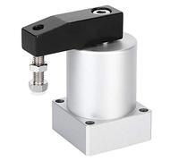 BONKZEBU Cylindre Pneumatique, Presse D'angle à Serrage Double Effet 32 | Double Effet, Tige de Piston de 16 Mm, 0,15-1,0 MPa, 50-200 Mm/s, Port PT1/8, pour L'automatisation des Fixations de Gabarit