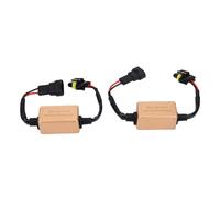 BONKZEBU Décodeur Canbus de Phare LED 9005 9006, éliminateur de Faisceau Anti-scintillement pour la Plupart des Véhicules, 2 Pièces, Conception en Métal et en Plastique
