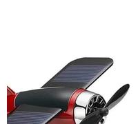 BONKZEBU Décoration de Parfum D'hélice Silencieuse D'ornement D'avion pour le Bureau à la Maison de Voiture, Matériel D'alliage en Plastique (Rouge)