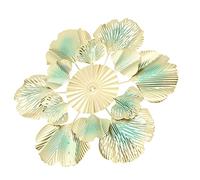 BONKZEBU Décoration Murale de Luxe Nordique élégante, Pendentif d'art en Fer Moderne et Simple pour Salon, Hall D'hôtel, Matériau en Fer de qualité Supérieure (Un 46x45,5x3,5 cm/18,1x17,9x1,4 Pouces)