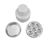 BONKZEBU Dénoyauteur à Cerises 7 Trous, Système de DéVerrouillage Rapide par Simple Pression et Traction avec Mécanisme de Verrouillage pour un Rangement Sûr, Idéal pour les (Blanc)