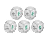 BONKZEBU Dés de Direction du Vent Mahjong, 5 Pièces Sphère Violette | Dés Est Sud Ouest Nord, sphère de 1,7 pouces, avec de 0,9 pouces, pour jeux de société et enseignement numérique