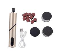 BONKZEBU Dissolvant électrique Rechargeable de Callosités des Pieds, Lime à Pieds sans Fil à 9 Vitesses, 900 Tr/min avec 20 Anneaux de Ponçage et 10 Bandes à Ongles pour L'élimination des (Champagne