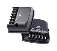 BONKZEBU Diviseur de Fréquence de Haut-parleur de Voiture à Haute Brillance, 2 Pièces, pour Pièces de Système Audio de Voiture 12V, Condensateurs Universels ABS Noirs 60W pour les Amateurs D'audio de