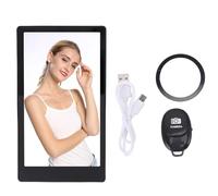 BONKZEBU Écran de Moniteur Selfie sans Fil, écran de Vue de Caméra Arrière sans Fil 2K HD avec Télécommande, pour Smartphones Vlog Live Stream (Noir)