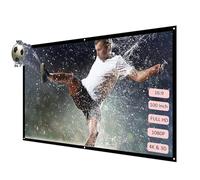 BONKZEBU Écran de Projection Pliable avec Crochet et Ruban Adhésif, pour
