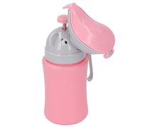 BONKZEBU Enfants Portable Urin Cup Pee Training Potty Feltofroping Ergonomic Design For Boys Girls Toddlers Travel Car Car Home Environmental Friendly PP Matériel (Rose pour fille)