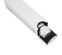 BONKZEBU Ensemble de Dés de Poker de Luxe en Alliage D'aluminium avec Boîte de Rangement pour Jeux de Table et Monopole, Dés DND Antirouille Durables pour Le Plaisir en Famille, Boîte Carrée Dorée