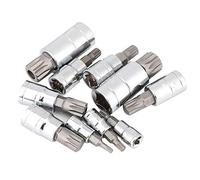 BONKZEBU Ensemble de Douilles de Bits à Billet à Bit à carré Triple Square à 12 Points, M4 - M 18 1/4 "3/8" 1/2 "Kit D'outils de Réparation de Lecteur, Jeu de Douille Triple carré, Jeu