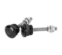BONKZEBU Ensemble de Verrouillage Universel à Goupille de Capot à Dégagement Rapide pour Capot de Voiture, Compartiment Moteur sécurisé, 2 Pièces en Alliage D'aluminium + Loquets à Bouton-poussoir