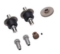 BONKZEBU Ensemble D'engrenages Différentiels RC, Différentiels et Engrenages en Métal Résistant à Haute dureté pour SCY 16101 16102 16103 1/16, Différentiel RC pour Voitures SCY,