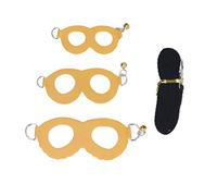 BONKZEBU Ensemble Harnais et Laisse pour Hamster, Gilet en Cuir Artificiel Souple avec Cloches, Laisse en Nylon Réglable pour Petits Animaux de Compagnie, 3 Tailles pour Hamsters et (Jaune)