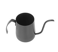 BONKZEBU Épaissir Poignée Confortable Cafetière Goutte à Goutte avec échelle Bouilloire à café en Acier Inoxydable 1 X Bouilloire à café (Poignée à sept caractères 350ml noire (avec)