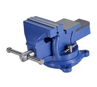 BONKZEBU Étau D'établi Robuste avec Enclume, Base de Verrouillage Pivotante à 360 Degrés pour le Serrage de Table, Atelier, Garage, 10" (4 pouces 100mm)