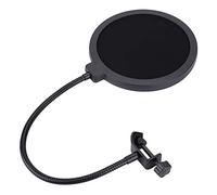 BONKZEBU Filtre Anti-pop de 15,5 Cm, Bouclier de Studio D'enregistrement de Microphone avec Support Col de Cygne Pivotant, pour L'enregistrement Vocal et la Protection du Micro