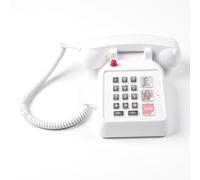 BONKZEBU Grands Téléphones Téléphones Fixes, Volume Réglable, Sonnerie Visuelle, Grande Touche, Téléphone Fixe Filaire avec 5 Numéros et Numéros SOS, pour Une Communication Facile et Une