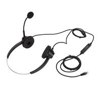 BONKZEBU H360D-RJ9MV Casque de Bureau RJ9 avec Conception de Port Confortable pour Centre D'appels, Casque Téléphonique Filaire pour Service Client, ABS Noir