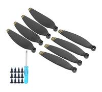 BONKZEBU Hélices - Accessoires de Rechange Légers pour Drones, Offrant Une Haute Résistance et Une durabilité Maximale - Compatibles avec Le Mini. (Bordure en Or Noir)