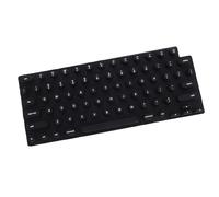 BONKZEBU Housse de Clavier pour OS X Ordinateur Portable Silicone Souple Confortable Typage Surélevé Clavier Protecteur pour Ongles Longs Durable Silicone Matériel pour Pro 14 16 Air 13 (Noir)