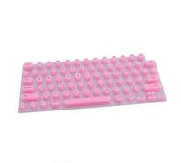 BONKZEBU Housse de Clavier pour OS X Ordinateur Portable Silicone Souple Confortable Typage Surélevé Clavier Protecteur pour Ongles Longs Durable Silicone Matériel pour Pro 14 16 Air 13 (Rosâtre)