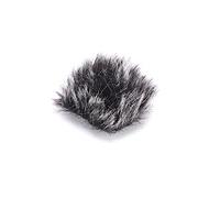 BONKZEBU Housse de Microphone en Fourrure, Petit Casque Léger à Revers, Coupe-vent pour Micro, Mini Pare-brise de Haute qualité, Noir, Matériau Doux et Confortable