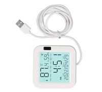 BONKZEBU Humidimètre de Température LCD avec Conception Anti-intrusion Avancée, 0-60 ℃ 0-99% HR, Facile à Installer, pour les Tâches de sécurité et la Pratique de L'environnement