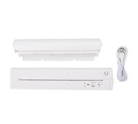 BONKZEBU Imprimante Portable sans Encre, Imprimante Thermique Bluetooth sans Fil avec Support, pour Ordinateurs Portables, Téléphones, Tablettes iOS, Prend en Charge Le Papier Thermique (Blanc)