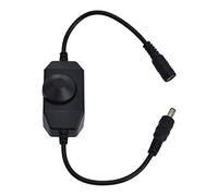 BONKZEBU Interrupteur de Bouton de Grondement Light Light, Interrupteur Durable sans étape pour la Barre D'éclairage à LED, éclairage D'aquarium, et Plus, Gradateur avec Bouton,