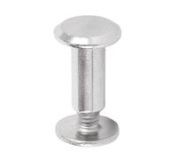 BONKZEBU Jeu de Rivets et Vis en Acier Inoxydable, Installation Efficace pour L'artisanat du Cuir et les Vêtements, 100 Ensembles (Acier inoxydable 2)