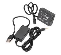 BONKZEBU Kit de Coupleur CC de Batterie Factice USB vers NP-W1260, Alimentation Continue, Protection Contre Les Surintensités, pour XT2 XT3 XT20 XH1 XT20 X100F, Conception Compacte