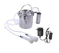 BONKZEBU Kit de Traite de Chèvre, Trayeur électrique Portable, 5L en | Machine à traire électrique avec aspiration douce, traite portable pour chèvre, vache, mouton, facile à nettoyer