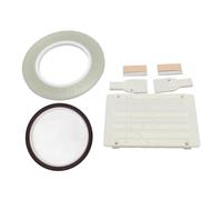 BONKZEBU Kit D'épissure de Bande de Rail ABS de 10 Pouces pour la Réparation, Kit D'épissure Stable pour Bandes de Bobine de 1/4 1/2 Pouce, Magasins de Maison et de Réparation (Blanc)