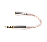 BONKZEBU Ligne de Connexion pour HiFiman ZX300A, Câble de Conversion Mâle vers Femelle pour une Expérience Sonore Claire et émotionnelle (3,5 révolution équilibrée 2,5 femelle)