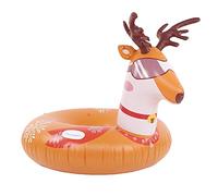 BONKZEBU Luge à Neige Multifonctionnelle de Cercle de Ski Gonflable de Haute qualité avec Poignées pour Une sécurité Améliorée Luge à Neige Ronde pour Les Activités Hivernales