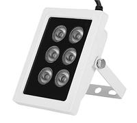 BONKZEBU Lumière de Remplissage Infrarouge DC12V 6W, 6 Lampes Illuminateurs IR Imperméabilisation IP66 pour Caméra de Surveillance de sécurité, Projecteur IR 12V