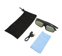 BONKZEBU Lunettes 3D DLP Rechargeables, Rendu d'image Clair, Lunettes 3D DLP Link pour Salles de Cinéma (WX60)