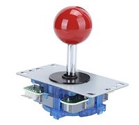 BONKZEBU Machine de à Haute sensibilité, Joystick de Jeu D', Détour en Douceur pour les Joueurs, Métal/ABS Noir/rouge (Rouge)