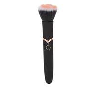 BONKZEBU Makeup Brush Electric Massage Brush Soft 10 Vibration Modes de Vibration Rechargeable Foundation Blush Loose Powder Applicator pour les Femmes à la Maison Utilisation du Noir