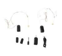BONKZEBU Microphone sans Fil, Casque, Micro sans Fil, 2.4G sans | Micro Revers sans Fil, Construction ABS, Batterie 6 Heures, 400 MAh, pour Parler en Public, Diffusion en Direct
