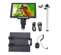 BONKZEBU Microscope Numérique LCD, Microscopes à Souder pour Adultes, Grossissement 2000X, écran HD 12 MP, pour L'identification des Minéraux, Observation Biologique, Réparation