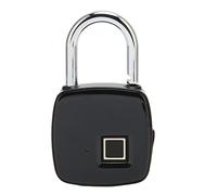 BONKZEBU Mini Cadenas à Empreintes Digitales, étanche, Rechargeable, Intelligent, sans clé, pour Sac à Dos, Entrepôt, 10 Jeux D'empreintes Digitales pour Une Utilisation en Extérieur