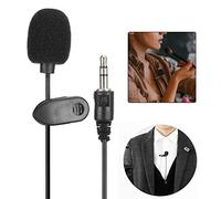 BONKZEBU Mini Microphone Filaire pour Ordinateur Portable de Bureau, Microphone amplifié Durable pour Enseignants Journalistes, 5 à Collier Omnidirectionnels, Matériau ABS