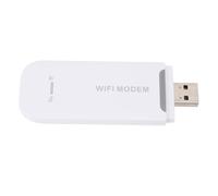 BONKZEBU Modem WiFi USB 4G LTE Compact, Point D'accès Portable pour Un Réseau Rapide et Stable, adapté à 8 Appareils, Matériau ABS (Blanche)