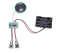 BONKZEBU Module de L'enregistreur Sonore, Module Vocal Enregistrable 4 Minutes Cartes de Voeux, Artisanat, Cadeaux avec Un Son Clair, Diamètre de Haut-Parleur de 40 Mm pour Noël, Piles