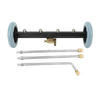 BONKZEBU Nettoyeur de Train D'atterrissage en Acier Inoxydable, Balai à Eau, Nettoyeur Haute Pression 4000 Psi pour Voiture de Route Domestique, Acier Inoxydable, Connexion Rapide 1/4 Pouces