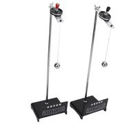 BONKZEBU Outil de Démonstration de Boule de Pendule en Métal avec Base Stable pour Laboratoire, équipement D'expérimentation Physique à Balançoire Unique pour des Démonstrations Intuitives, 2 Pièces